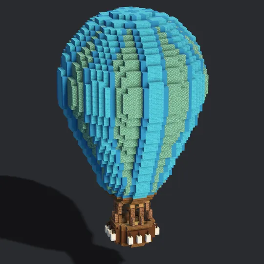 Blue Hot-air Balloon